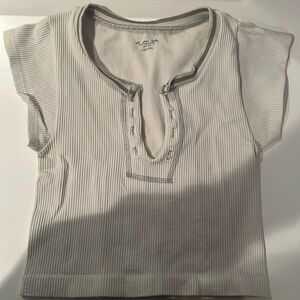 White Out From Under Go For Gold Seamless Top